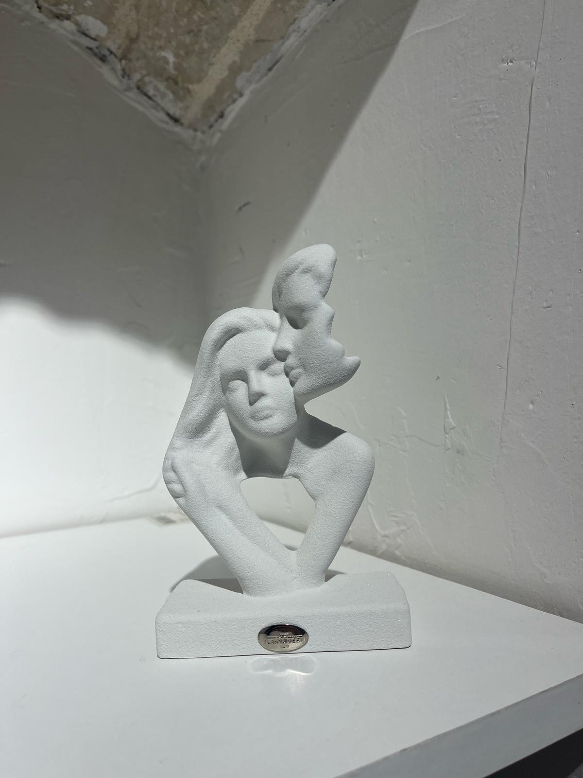 Statua Innamorati - Gress - Ilary Queen - Bianco