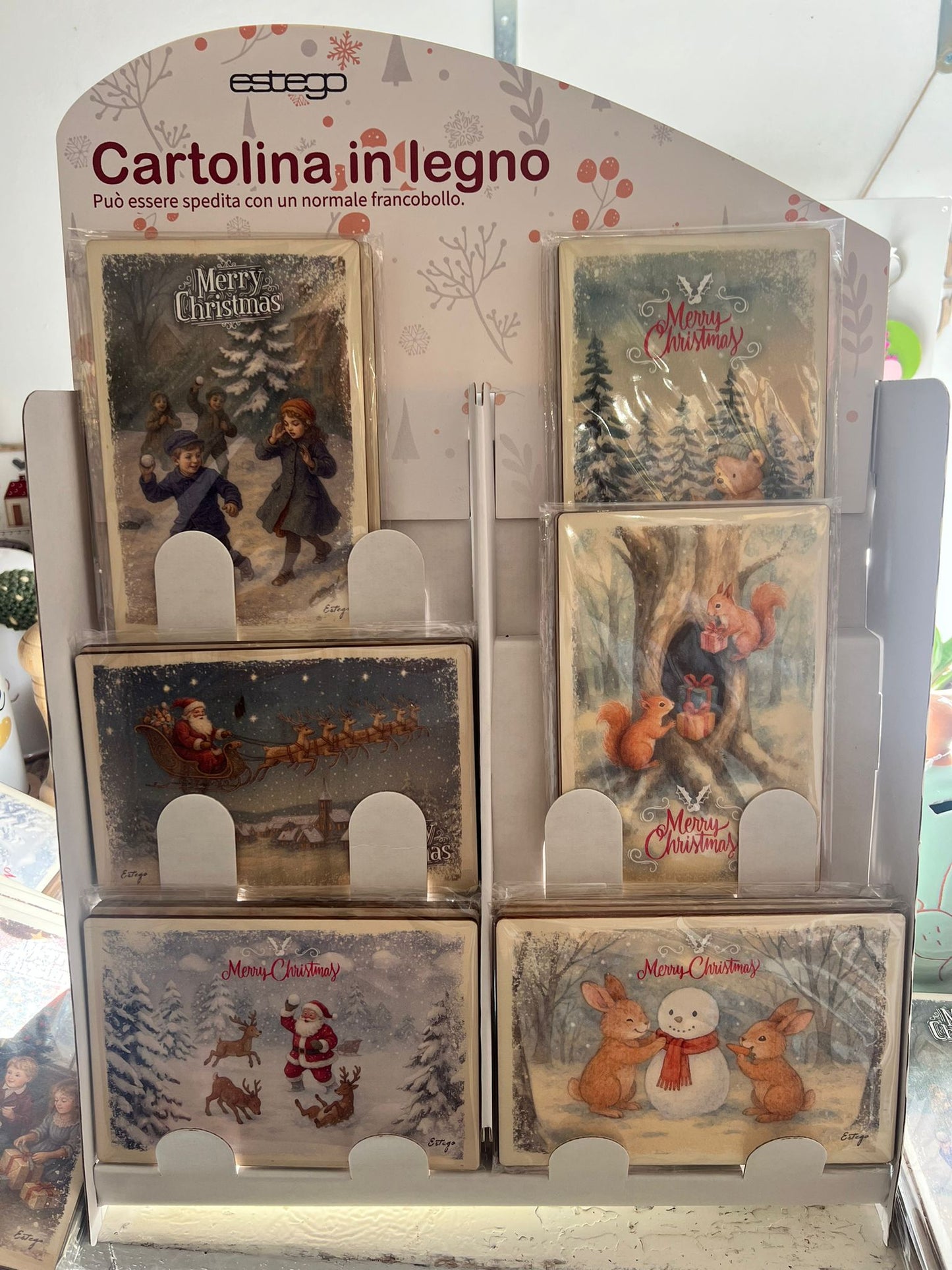 Cartoline In Legno Assortite - Estego