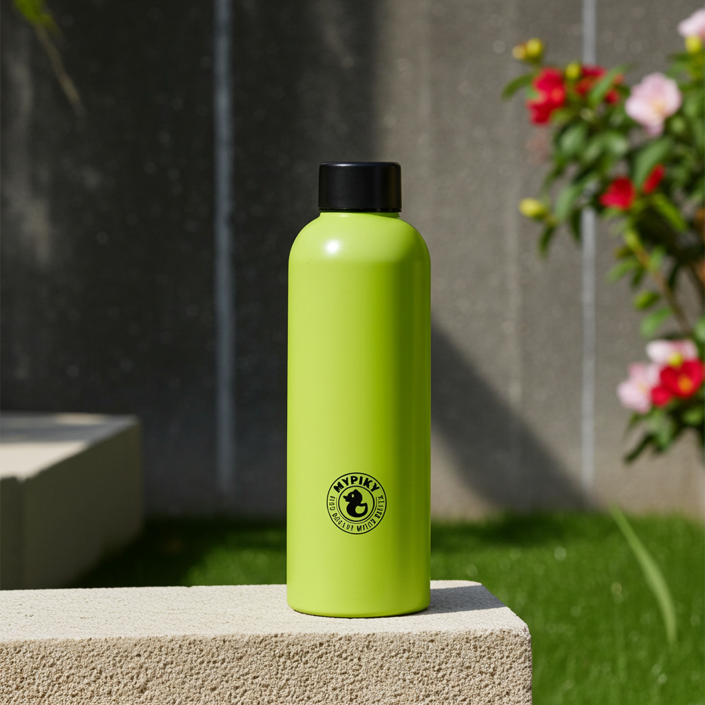 Borraccia Termica In Acciaio - Verde - Made in Italy