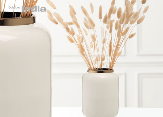 Collezione India - Vaso D'arredo - Ilary Queen - Bianco
