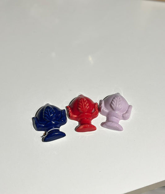 Ceramiche Pugliesi- Hand Made- Pumo Magnete Colore Assortito